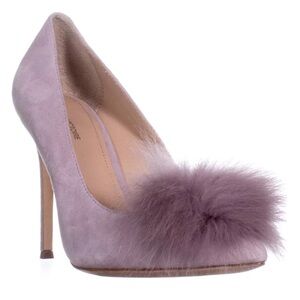Pour La Victoire Dusty Lilac Camilla Kid Suede Pom Pom